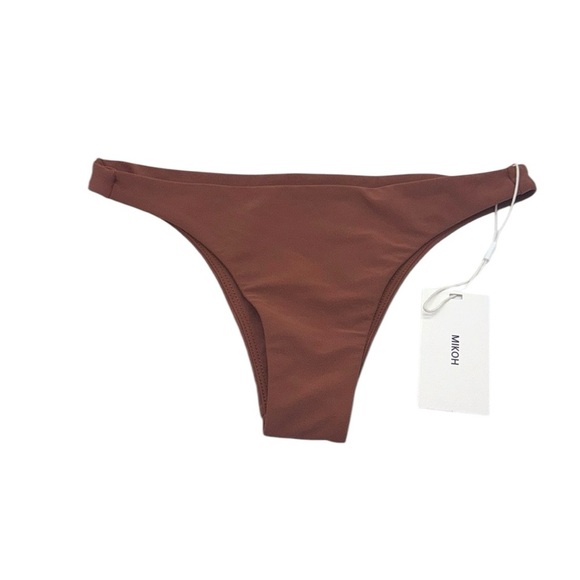 NWT Mikoh Brown Thong Bikini Bottom Size Small